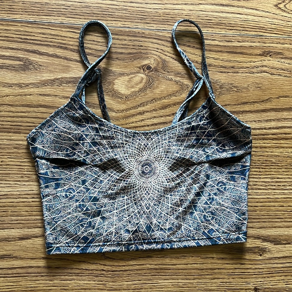 Liberated Heart Golf and Brown Velvet Crop Top Size Small (discontinued)